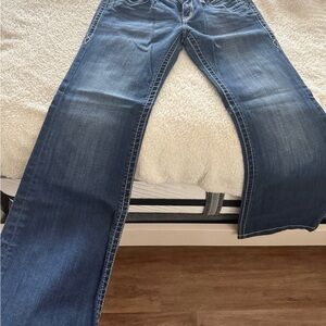 Rock Revival Scarlett Wide Leg Blue Denim Jeans